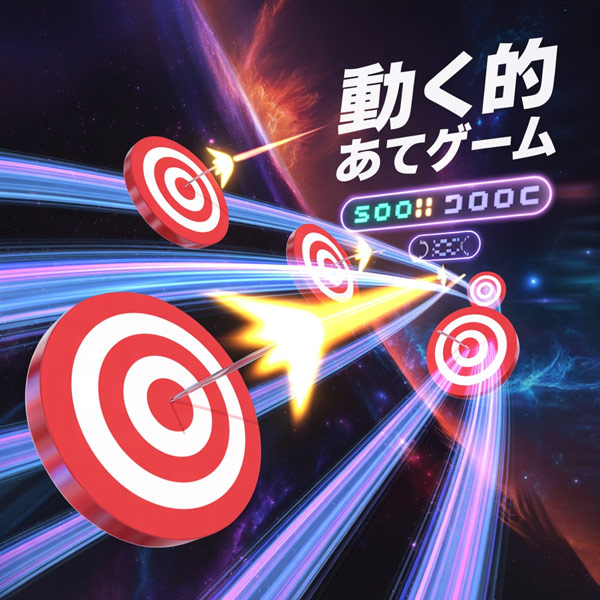 動く的あてゲーム - 高難易度版